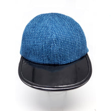 Load image into Gallery viewer, NEW Strap Back Cap // Sashiko Denim + Pantent Leather (OS - 2 colors)