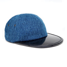 Load image into Gallery viewer, NEW Strap Back Cap // Sashiko Denim + Pantent Leather (OS - 2 colors)