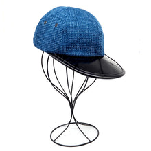 Load image into Gallery viewer, NEW Strap Back Cap // Sashiko Denim + Pantent Leather (OS - 2 colors)