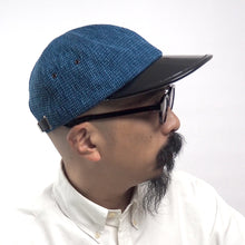 Load image into Gallery viewer, NEW Strap Back Cap // Sashiko Denim + Pantent Leather (OS - 2 colors)