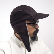 Load image into Gallery viewer, NEW 4 Panel Cap + Ears // 8W Corduroy + Boa Fleece (ML - 2 colors)