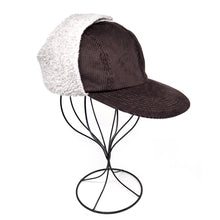 Load image into Gallery viewer, NEW 4 Panel Cap + Ears // 8W Corduroy + Boa Fleece (ML - 2 colors)