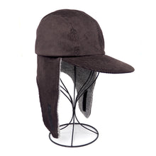 Load image into Gallery viewer, NEW 4 Panel Cap + Ears // 8W Corduroy + Boa Fleece (ML - 2 colors)