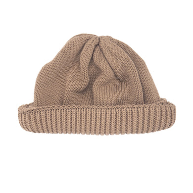 Knit Line Knit Roll Watch Cap // Cotton Knit (4 colors)
