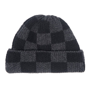 NEW Knit Line Checker Beanie // Italian Donegal Wool (OS - 4 colors)