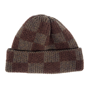 NEW Knit Line Checker Beanie // Italian Donegal Wool (OS - 4 colors)