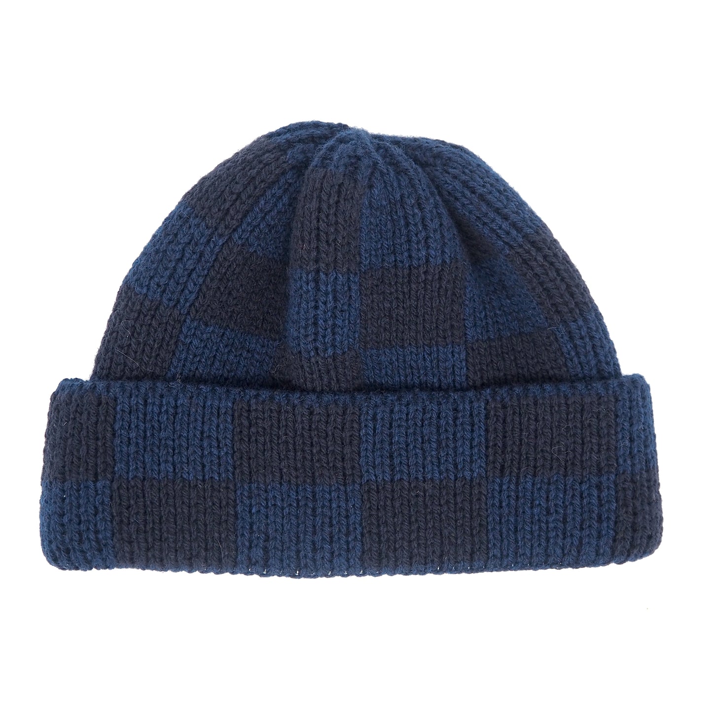 LAST ONE Knit Line Checker Beanie // Italian Donegal Wool (OS)