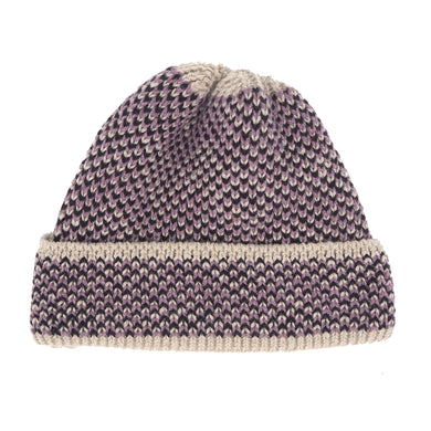 NEW Knit Line Reverse Geo Beanie // Italian Donegal Wool (OS - 2 colors)