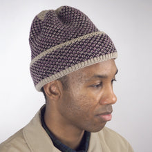 画像をギャラリービューアに読み込む, NEW Knit Line Reverse Geo Beanie // Italian Donegal Wool (OS - 2 colors)