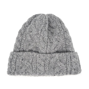 NEW Knit Line Chunky Cable Knit Beanie // Italian Donegal Wool (OS - 3 colors)