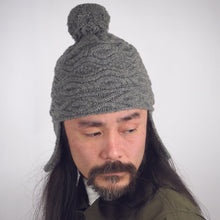 画像をギャラリービューアに読み込む, LAST ONE Knit Line Pom Pom Beanie // Lambswool Blend (OS)