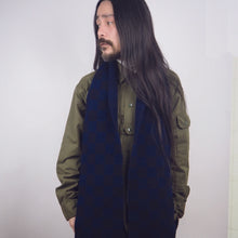 画像をギャラリービューアに読み込む, LAST ONE Knit Line Checker Scarf // Italian Donegal Wool (OS - 2 colors)