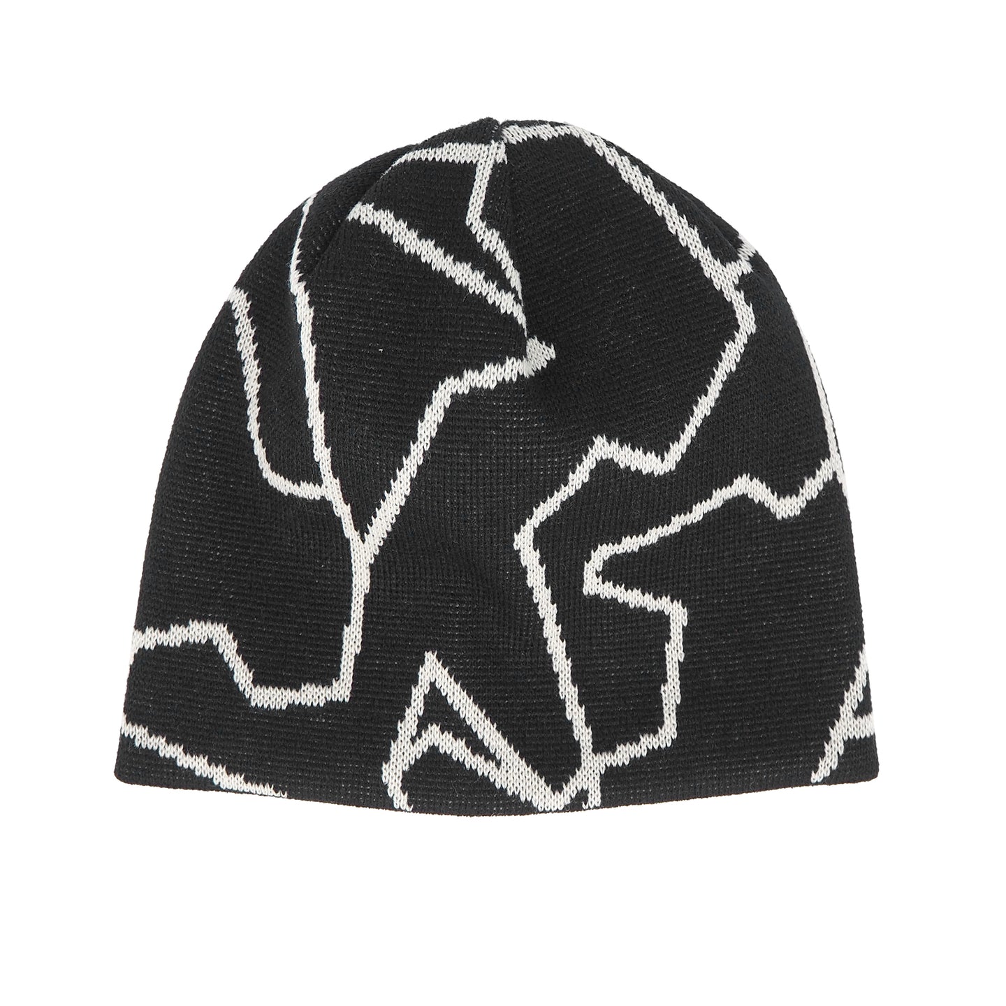 Knit Line Stencil Camo Skully // Acrylic Knit (2 colors)