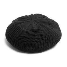 Load image into Gallery viewer, NEW Knit Line Knit Beret Hat // Cotton (2 colors)