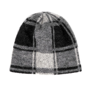 LAST ONE Knit Line Mohair Plaid Skully // Mohair - wool blend (2 colors)