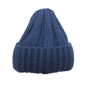 LAST ONES Knit Line Rib Beanie // Italian Donegal Wool (2 colors)