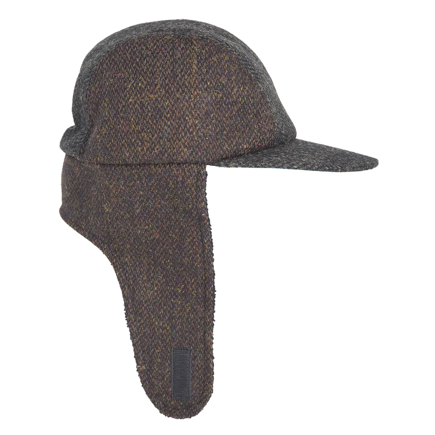 LAST ONE Main Line 4 Panel Cap with ears // Harris Tweed (ML)