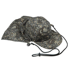 Load image into Gallery viewer, LAST ONE SM SIZE ONLY - Main Line Awning Cap (Packable) // Printed Broad Cloth - Black Paisley
