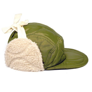 Regular Line Halfmoon Cap with Ears // Quilted Military Liner (SM / ML - 2 colors)
