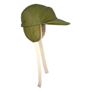 Regular Line Halfmoon Cap with Ears // Quilted Military Liner (SM / ML - 2 colors)