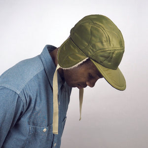Regular Line Halfmoon Cap with Ears // Quilted Military Liner (SM / ML - 2 colors)