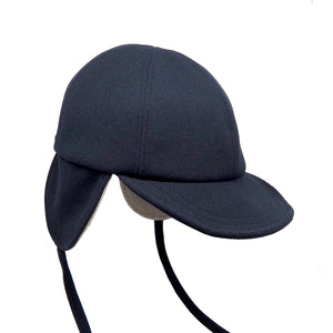 Regular Line 6 Panel Cap with Ears // Melton Wool (2 colors)