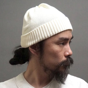 Knit Line Knit Roll Watch Cap // Cotton Knit (4 colors)