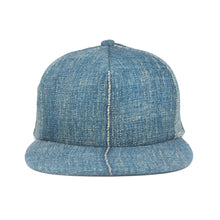 Load image into Gallery viewer, NEW Bespoke Stadium Cap 5 Panel // Japanese Boro Denim (OS)