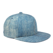 Load image into Gallery viewer, NEW Bespoke Stadium Cap 5 Panel // Japanese Boro Denim (OS)