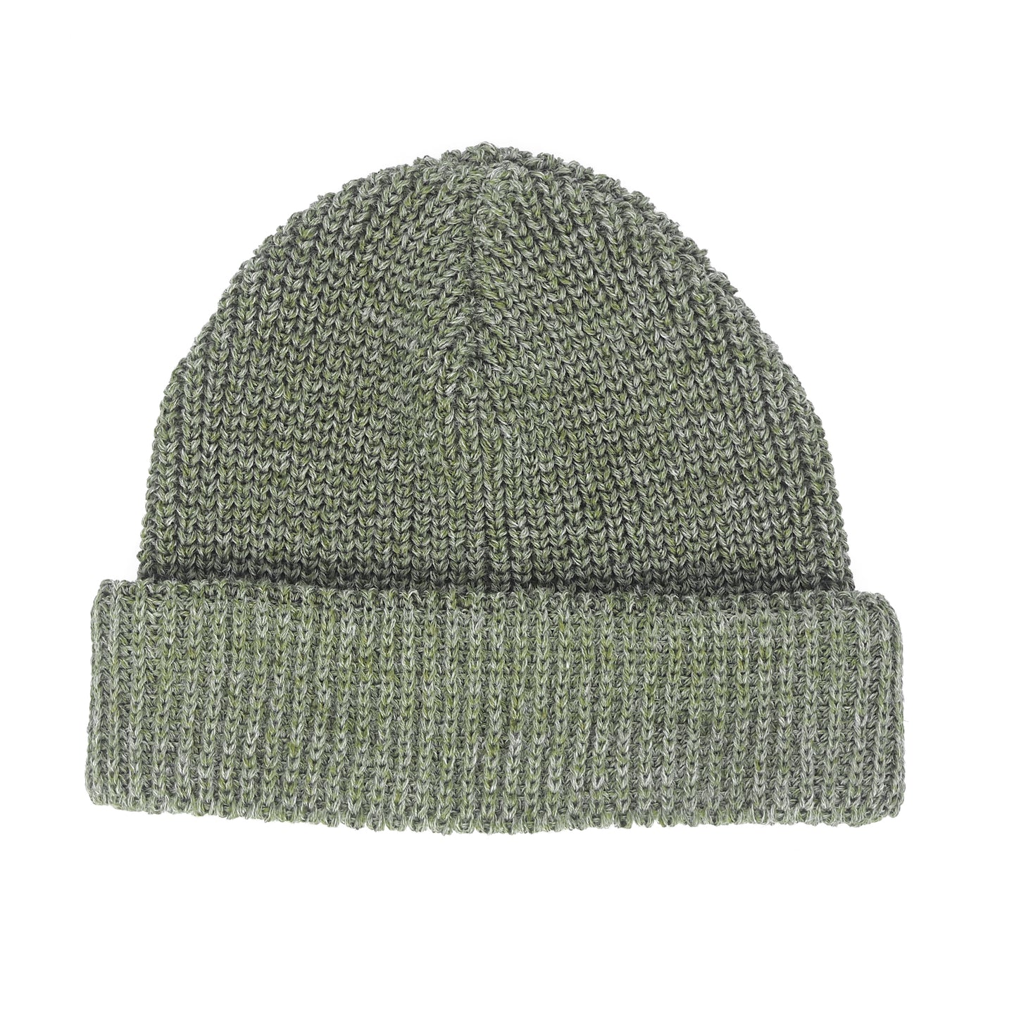 Knit Line Watch Cap // Cotton, Linen - Olive Green